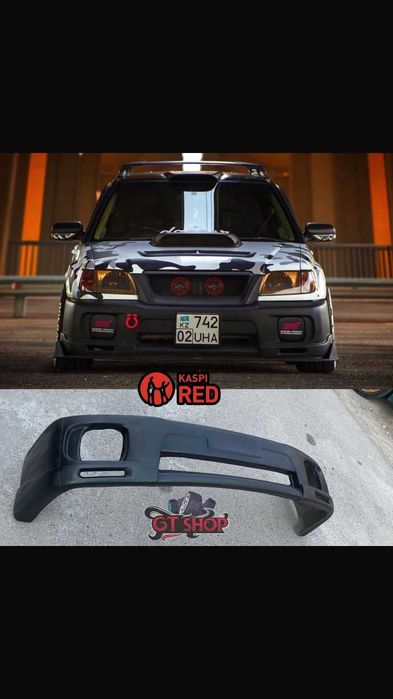 Бампер и пороги на Subaru Forester SF5 STI