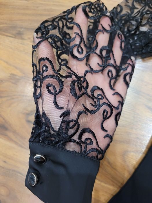 Елегантна черна блуза риза Lucy