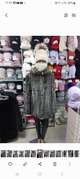 Шуба мех натуральная норка