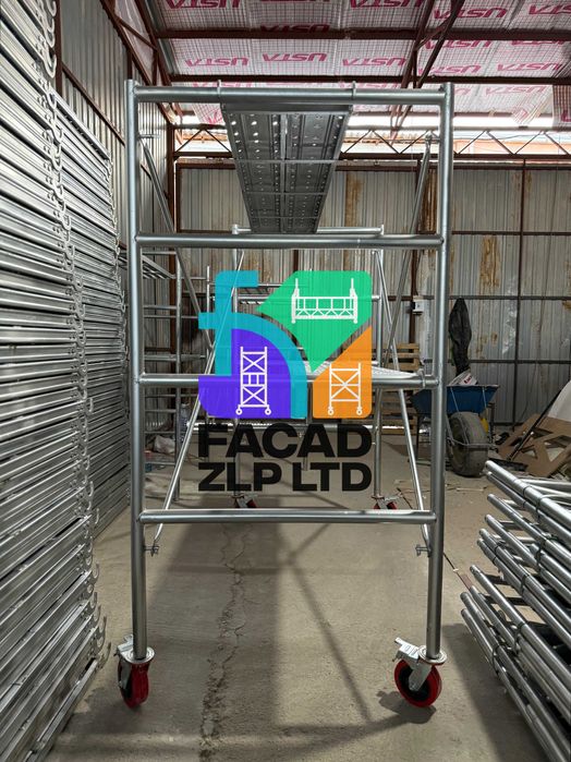 Леса строительные, комплект с настилом, балонами, завод Китай