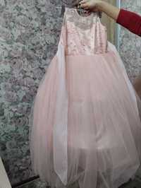 Платье детское розовое на праздник , девочкам 6-9лет , недорого !