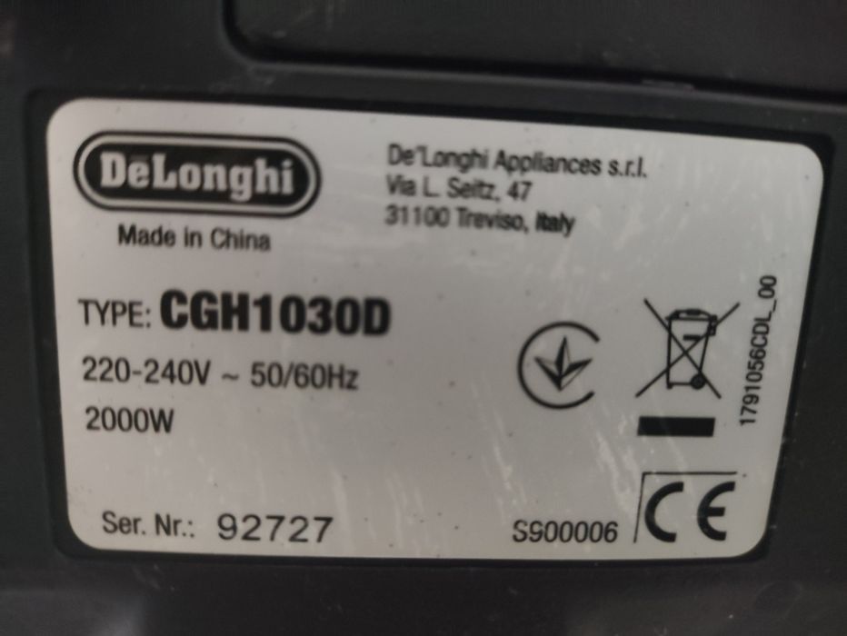Гриль-вафельница DeLonghi MultiGrill CGH1030D