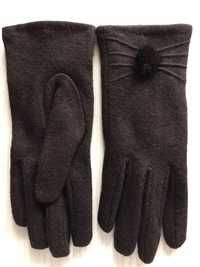 Чисто нови дамски ръкавици тъмно кафеви