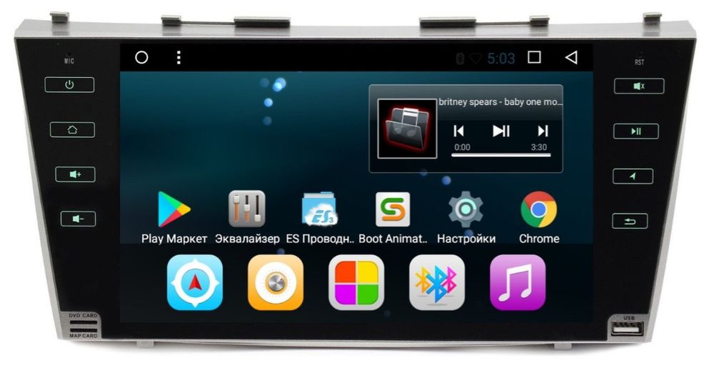 Магнитола в Камри 40