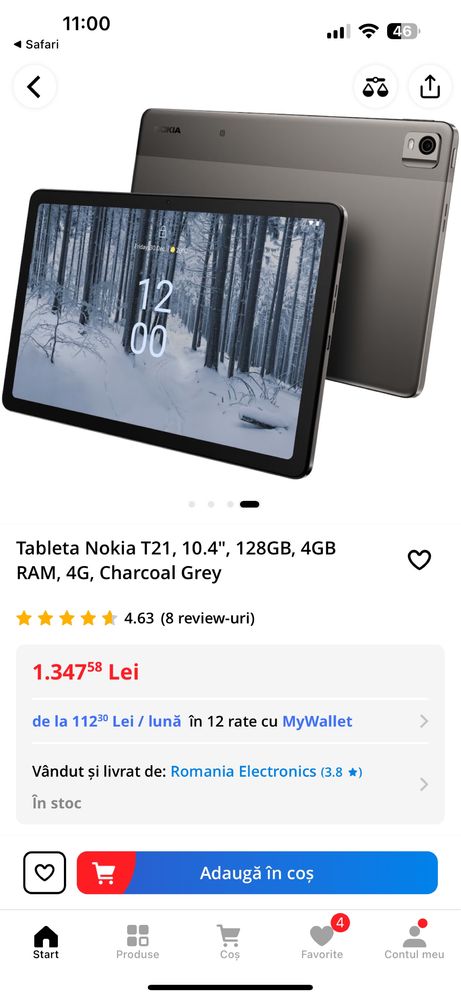 Tableta Nokia T21 sigilate