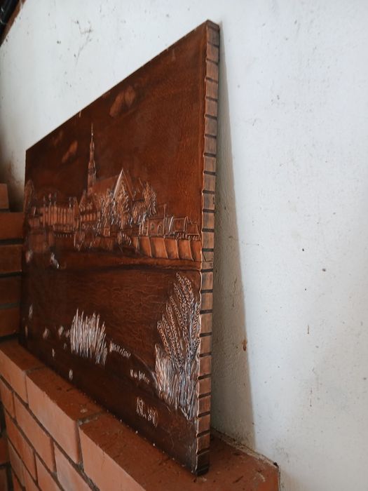 Tablou sculptura cupru