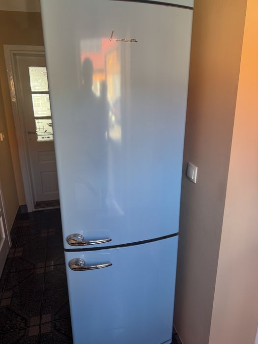 Vand Combina Frigorifica FRAM ,340 L, culoare albastra