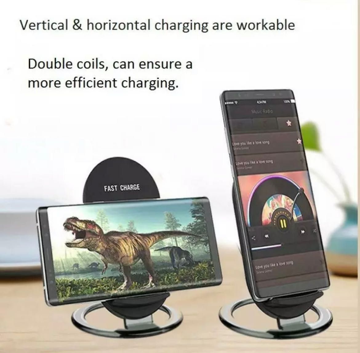 Fast Wireless Charging Stand 2 Coins NOU