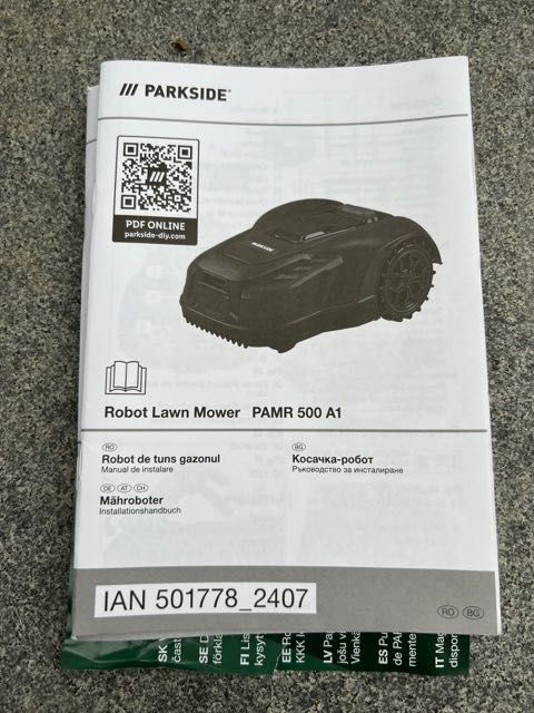 Robot de tuns gazon PARKSIDE 20V PAMR 500 A1