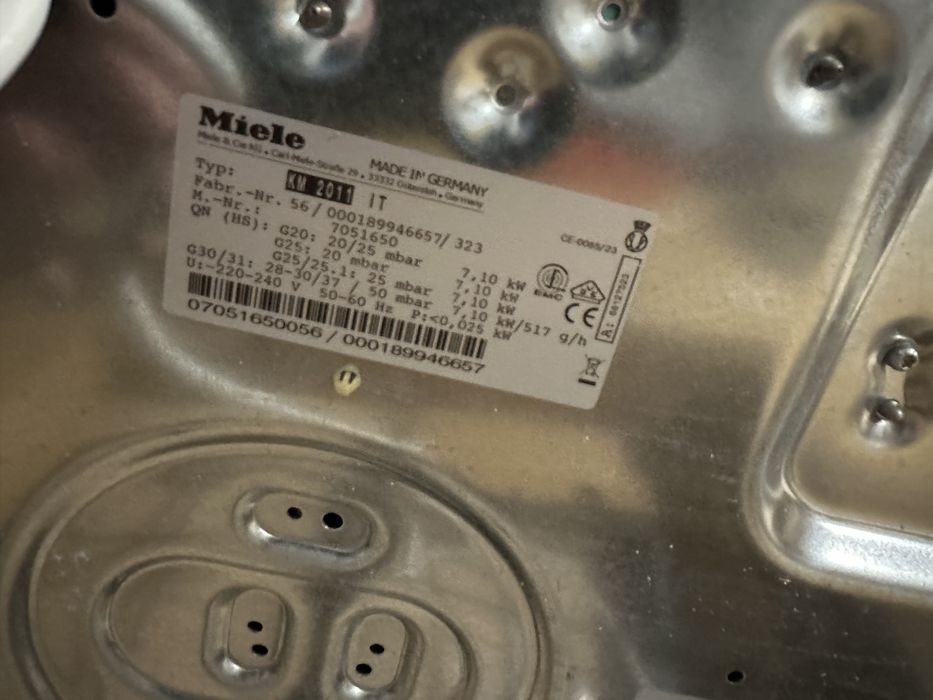 Plita pe gas Miele KM2011,4 arzatoare,65cm