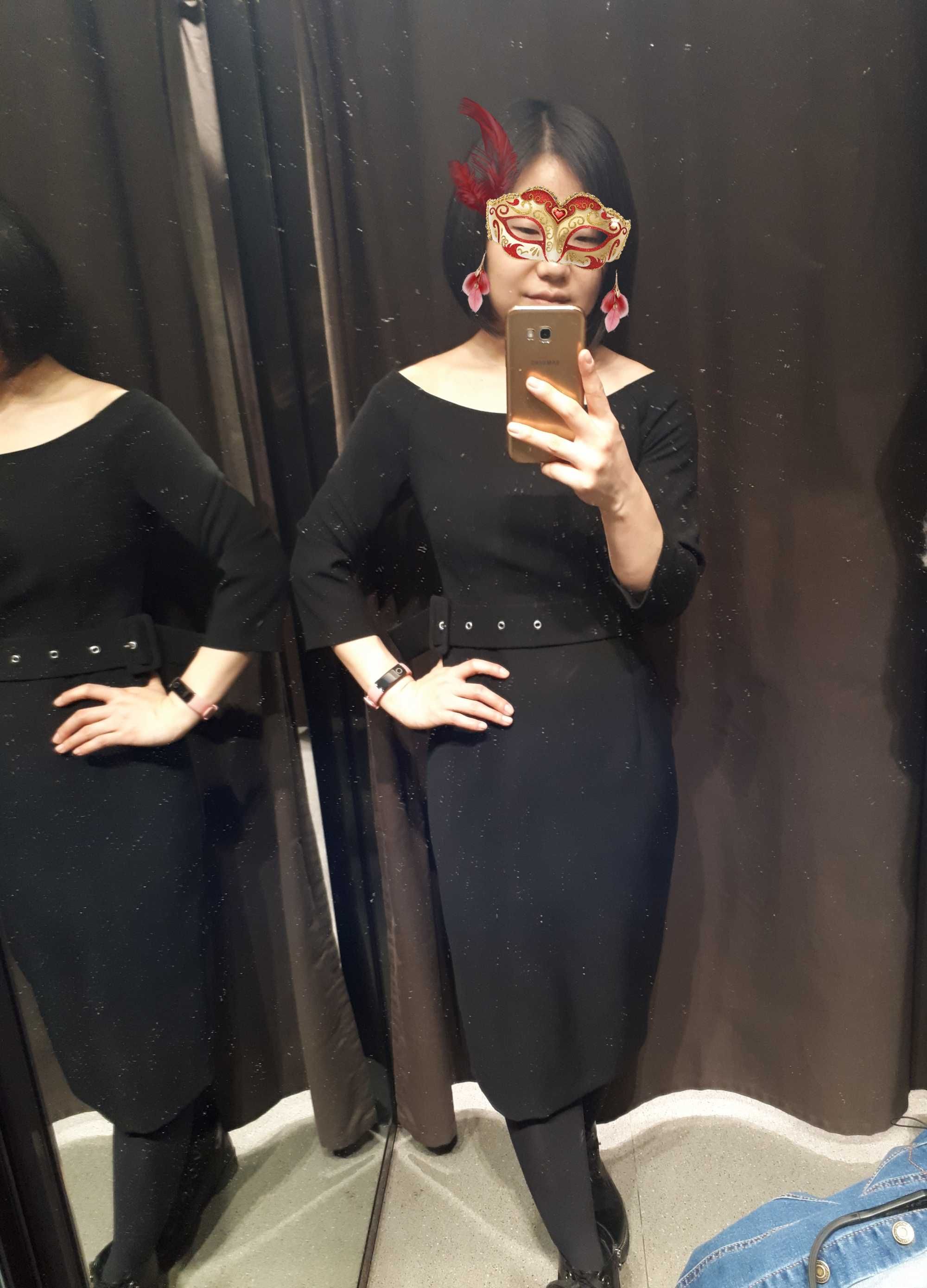 Платье чёрное ZARA