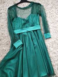 Rochie eleganta verde smarald.