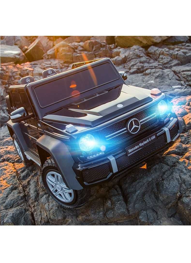 Акумулаторен джип Mercedes G650 Maybach  4x4 12V,MP3, с меки гуми