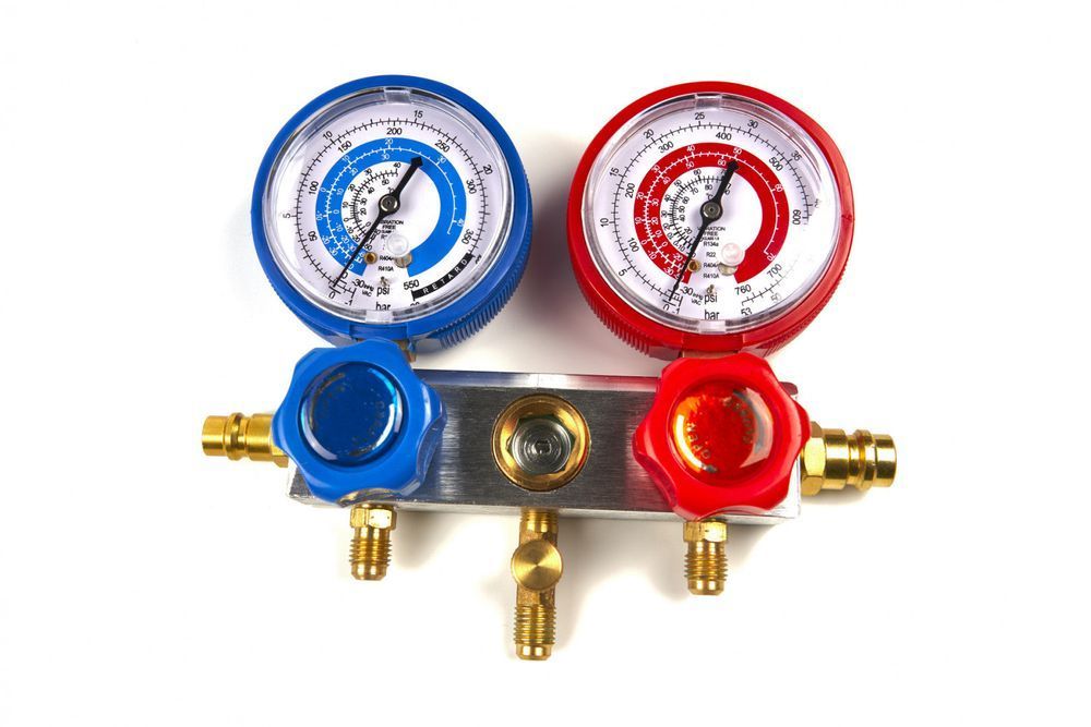 pompa vid vacuum aer conditionat cu o etapa manometru cu 2 porturi 60