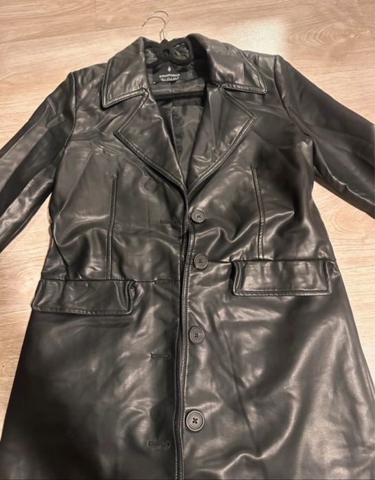 Palton piele Stradivarius.