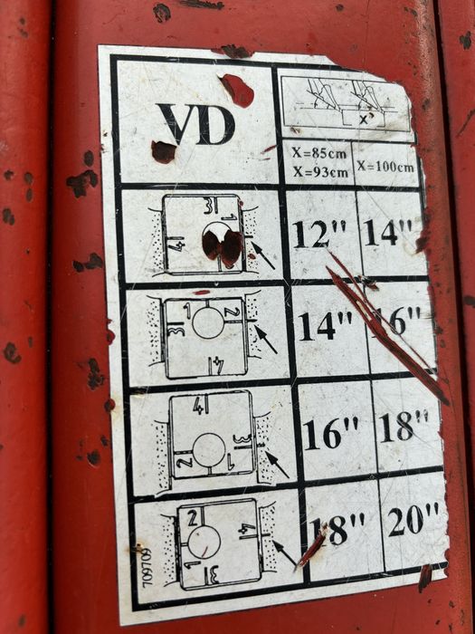 Plug reversibil Kverneland VD 100