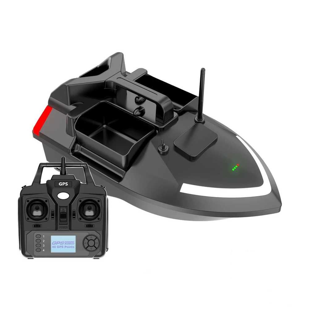 Лодка за захранка с GPS Flytec V020 – 12000 mAh, 3 контейнера за стръв
