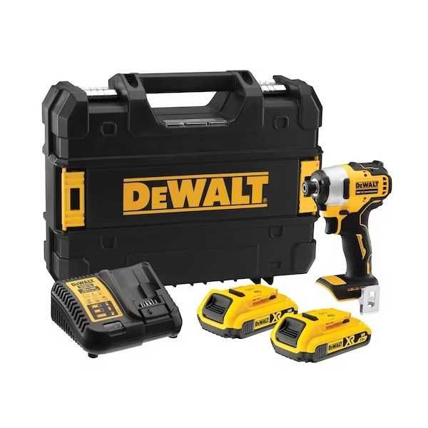 DeWalt Mașină de găurit și înșurubat cu impact 190 NM+2 acumulatori