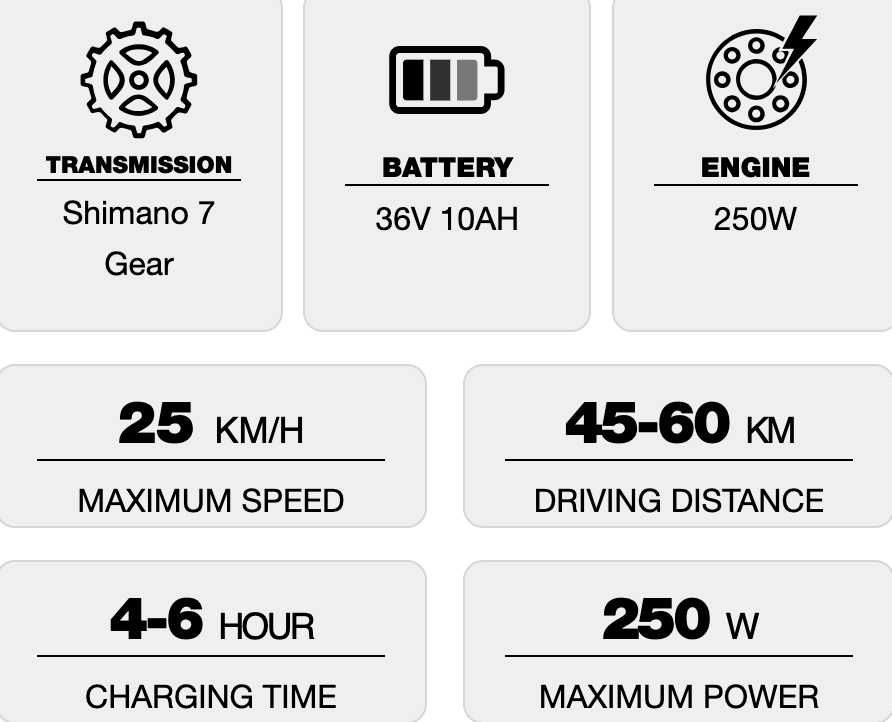 Bicicleta Electrica RKS Mj1 cu motor de 250W si autonomie de 45-60KM