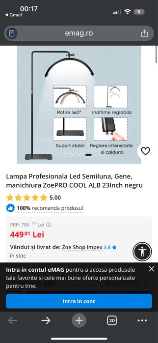 Lampa Profesionala led