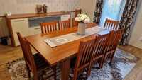 Set dining masă + 8 scaune + servanta bar