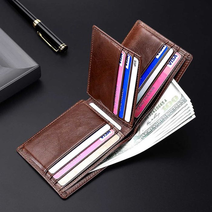 Portofel barbati din Piele Naturala GENODERN Men Wallet Leather