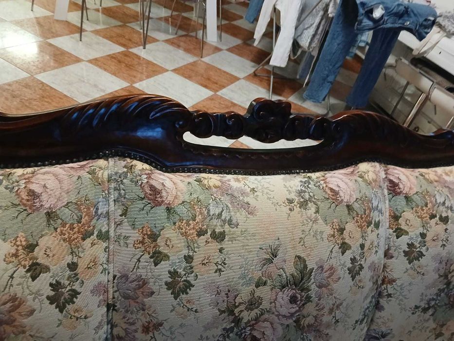 Canapea Inflorata cu 2 Fotolii