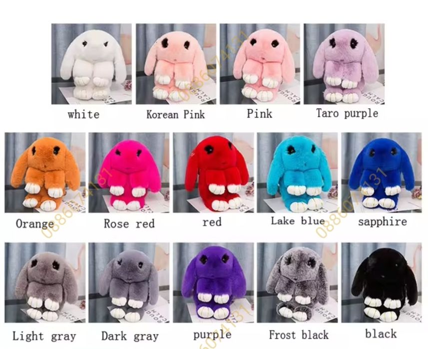 Плюшена играчка Раница Зайче, Плюшена чанта, Пухкава раница