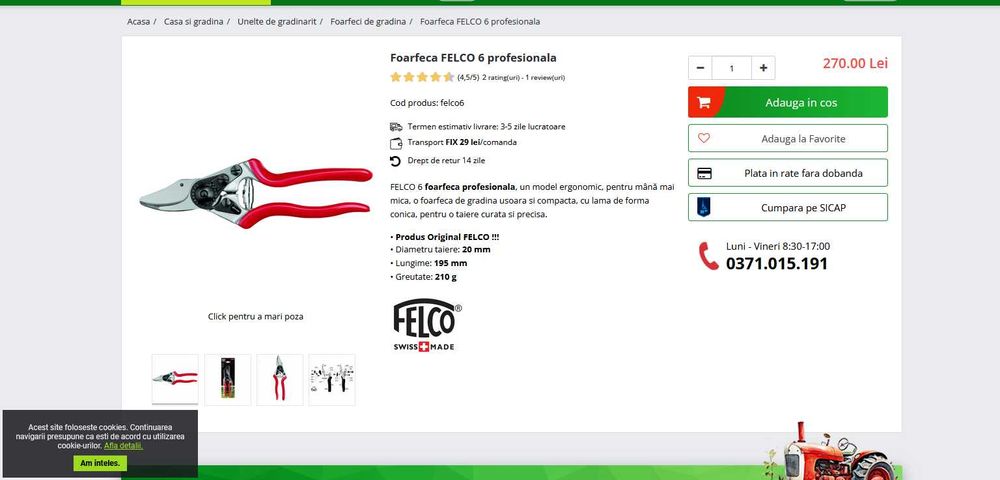 Felco 6 foarfeca gradina