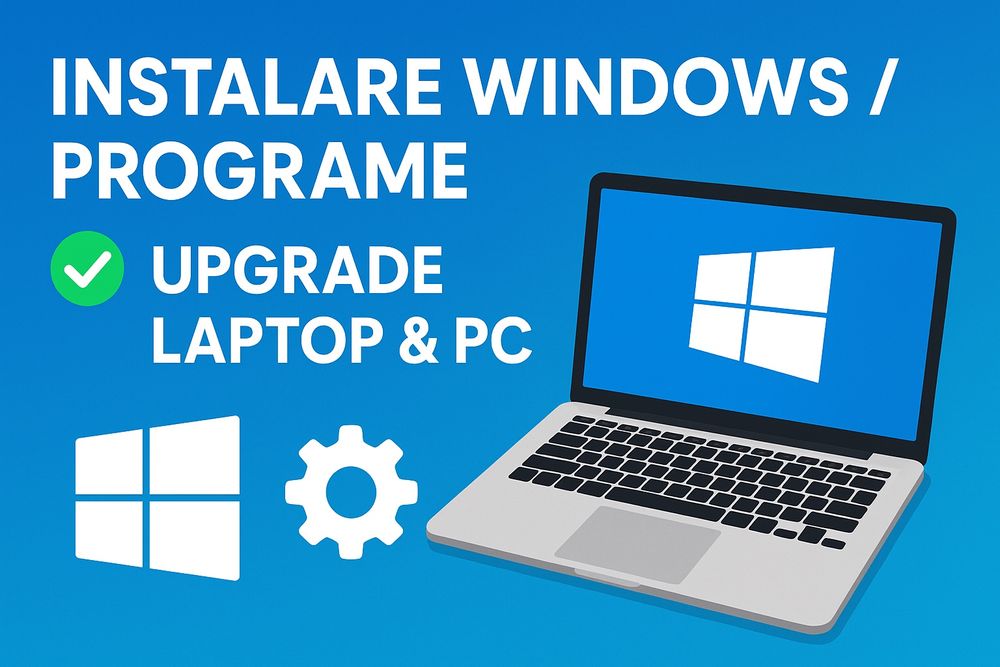 Instalare Windows / Programe / Upgrade Laptop & PC – Rapid și Garantat