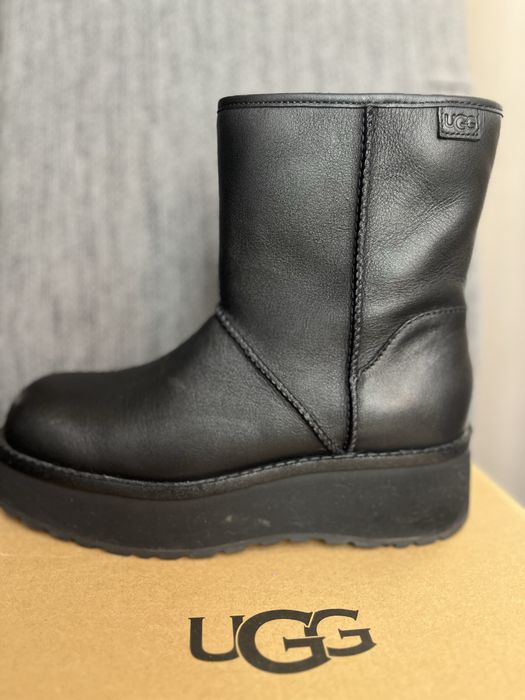 UGG Ghete de piele Cityfunc Mid, Negre