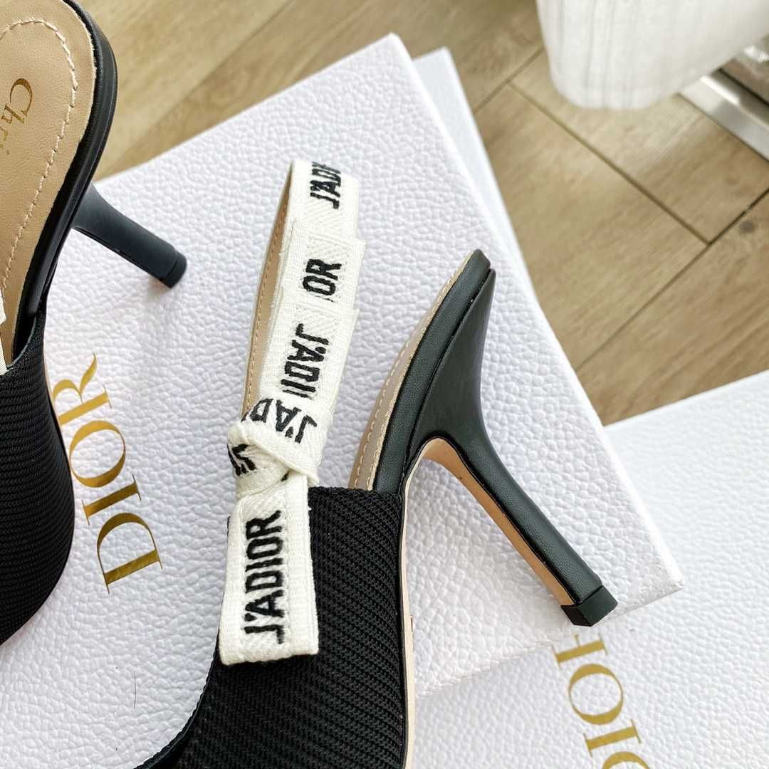 Sandale Christian Dior J'Adior, negru, toc 9.5cm, pantofi Premium