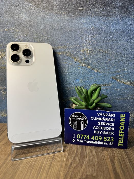 Iphone 15 Pro Max/256Gb/Garantie 2Ani Centrul de Telefoane/Rate