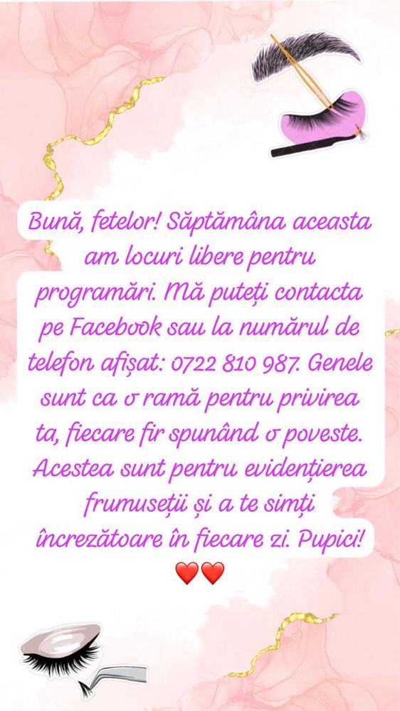 Extensii de gene fir cu fir Drobeta Turnu Severin