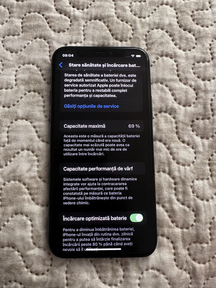 iPhone 11 Pro 64GB Funcțional,sticlă spate spartă