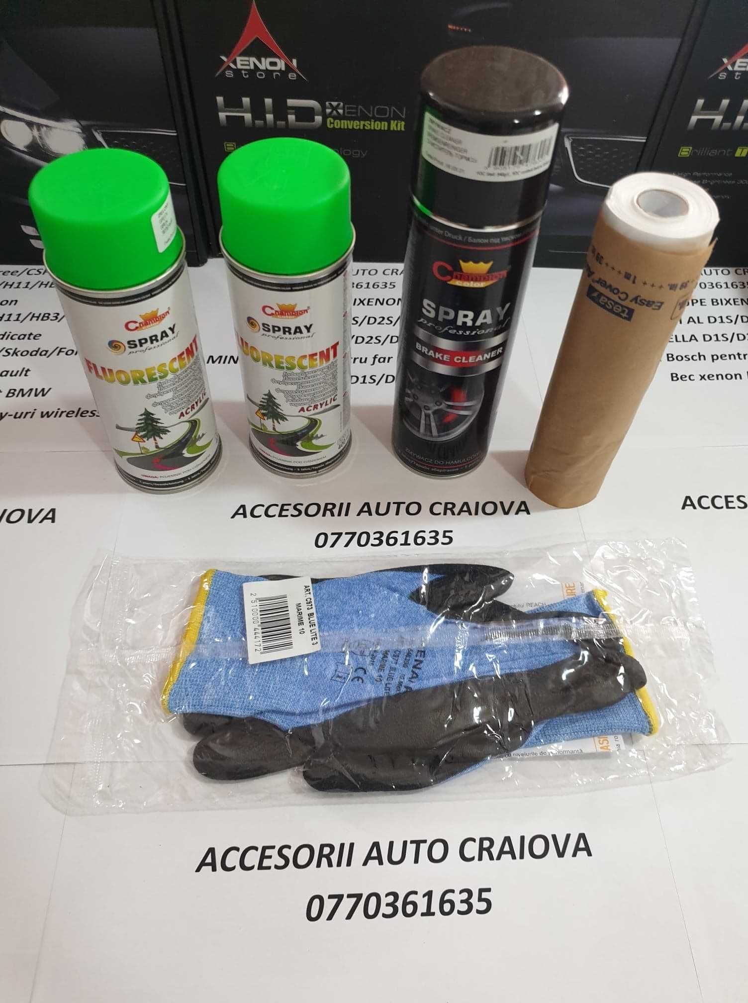 Kit Vopsea 2+1 Spray Profesional ETRIERI Verde Fluorescent