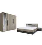 Set mobila dormitor sonoma negru
