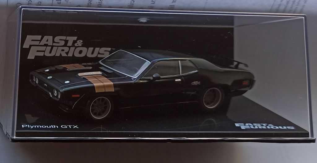 Macheta Plymouth GTX 1971 gri Fast and Furious - IXO/Altaya 1/43