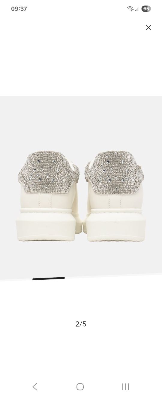 Steve Madden бели сникърси с камъни
