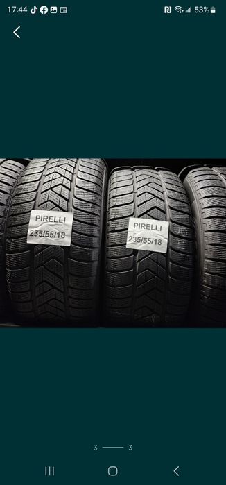 235 55 18 anvelope pirelli de iarna fabricatie 44/19 adâncime prof