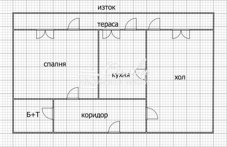 Двустаен ТУХЛЕН апартамент в района на Пети полк