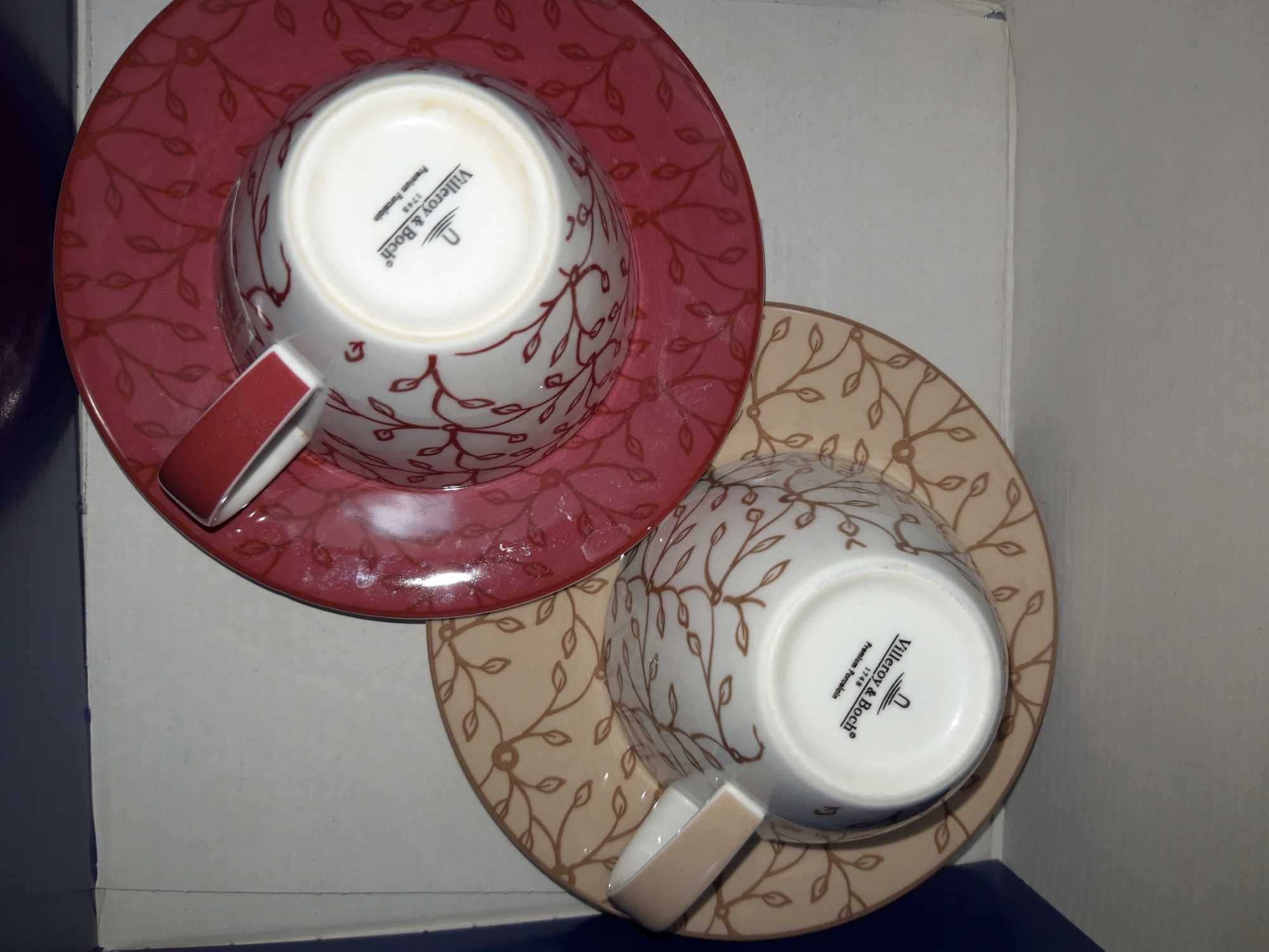 Чашки с тарелками брендовые Villeroy and Boch