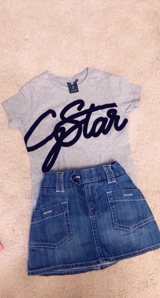 Fusta Tommy Hilfinger copii/ Tricou G star copii