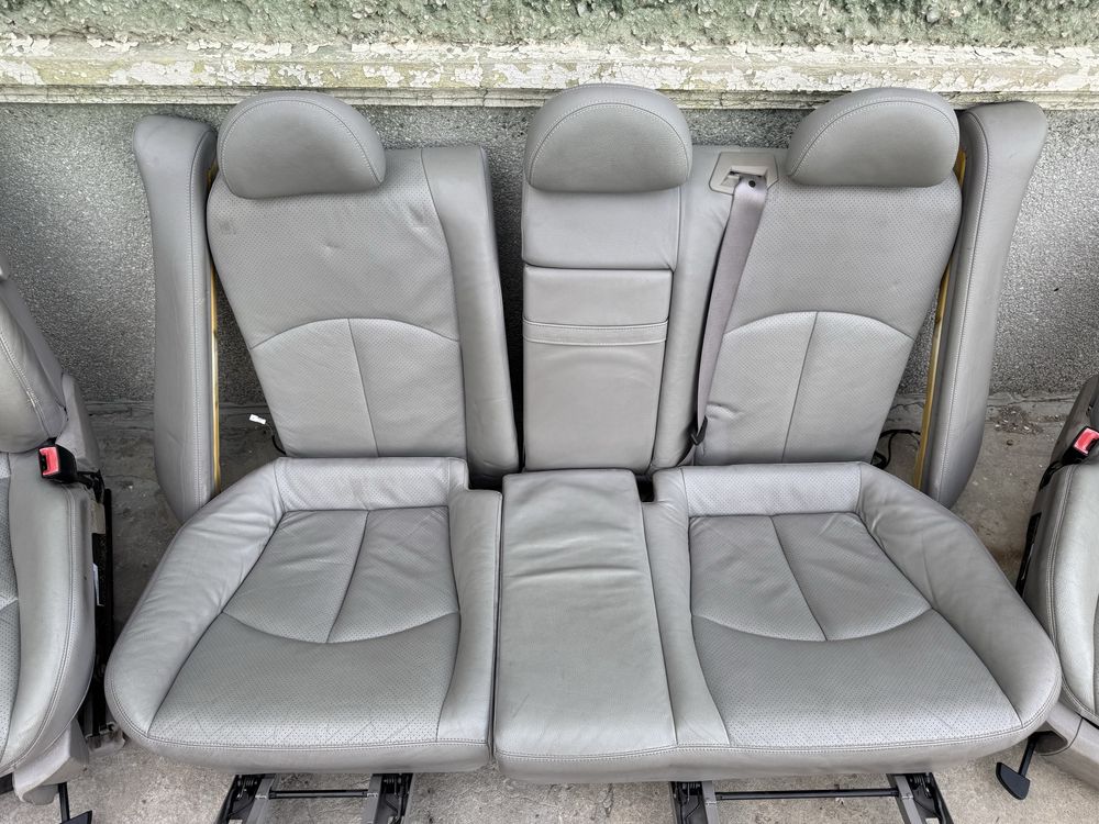 Сив кожен салон с подгрев за Mercedes E класа w211 седан