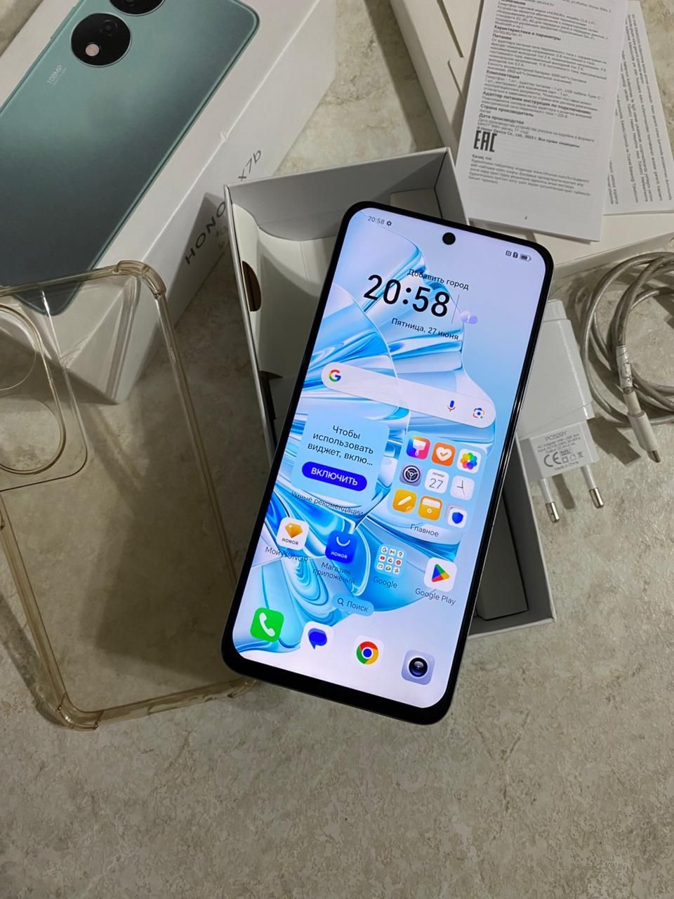 Honor X7b 8+8/128Гб как новый