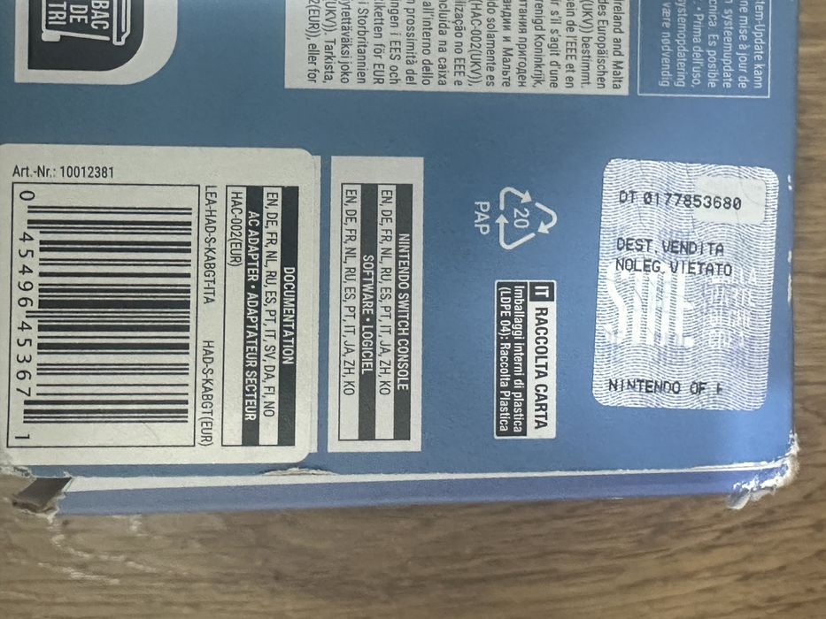 Nintendo switch consola