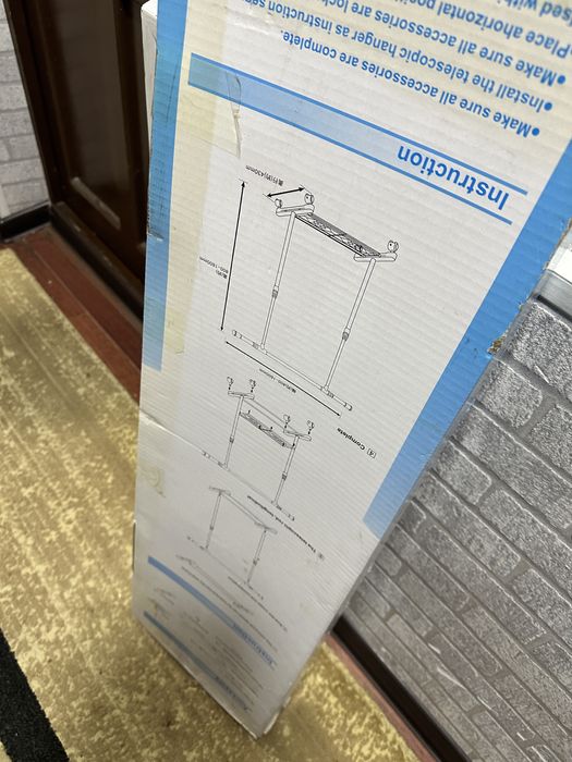 Garderob, kiyim ilgich, mustahkam temirli