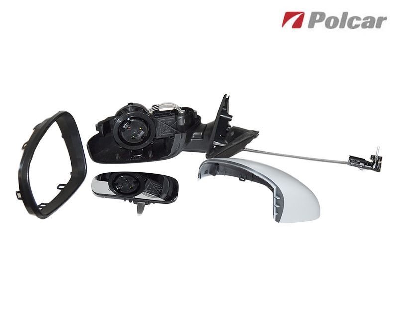 Oglinda exterioara Skoda Fabia 2 (5j) 2007-2015 stanga/dreapta manuala 5J0857507D, sticla asferica clara, reglare manuala, capac grunduit
