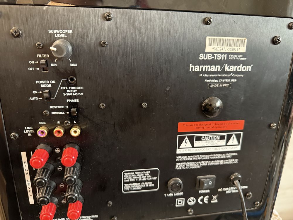 Harman Kardon 10” Subwoofer SUB-TS11 300w