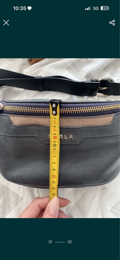 Дамска чанта FURLA естествена кожа